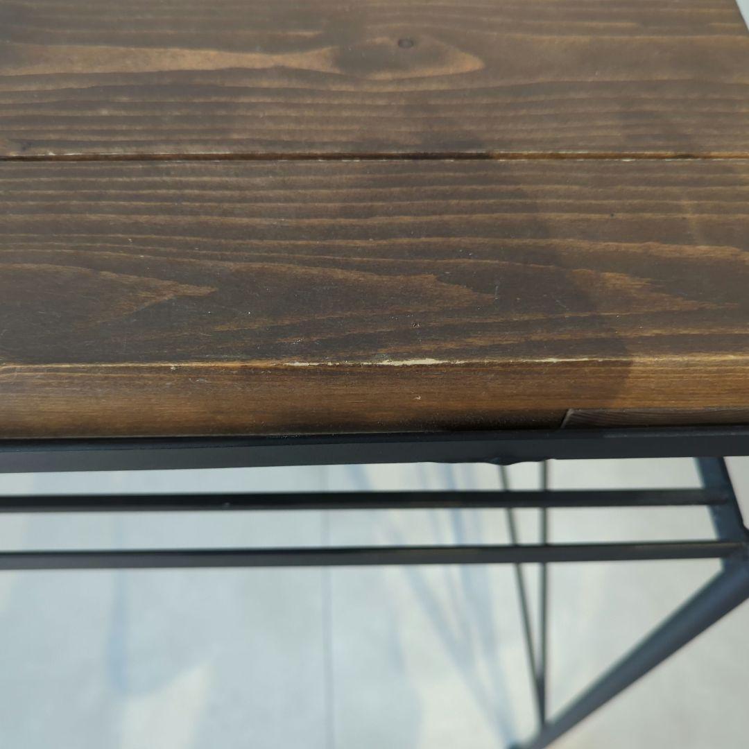 【送料込み】ヴィンテージ風がおしゃれ！パイン無垢材×アイアンの「ケルト デスク」