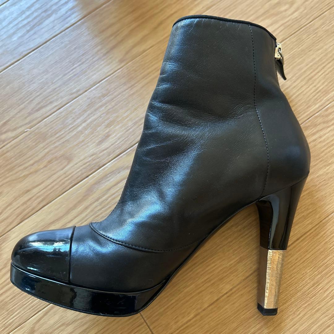 最終値下　シャネル　サイズ　37 ショートブーツ