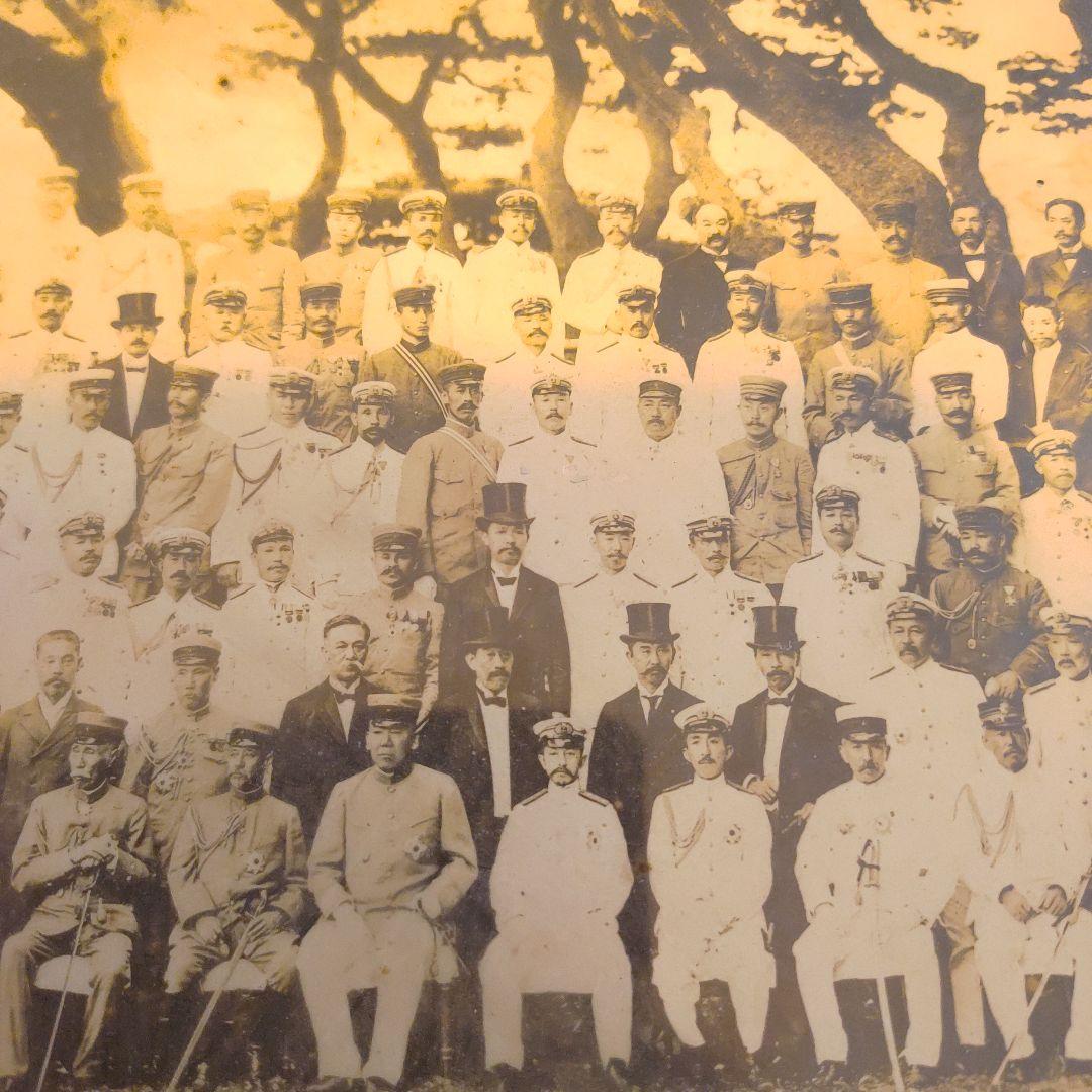 日露戦争出征記念写真撮影　紅葉山於　明治37年6月