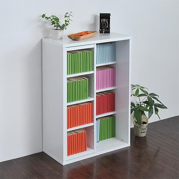 60㎝幅　開店記念セール！！ スライド本棚 ロータイプ 6BOX