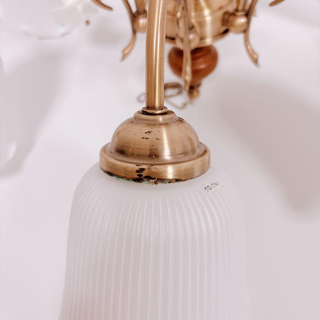 【美品 動作良好】KOIZUMI 6灯 アンティーク調 シャンデリア