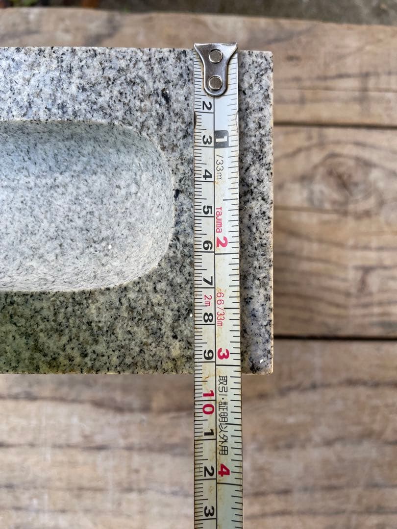 水鉢　国産品　花沢石　手作り　お墓