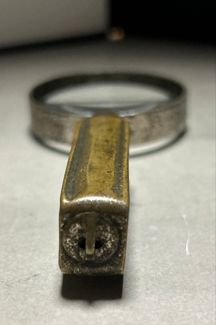 アンティーク コンパクト虫眼鏡