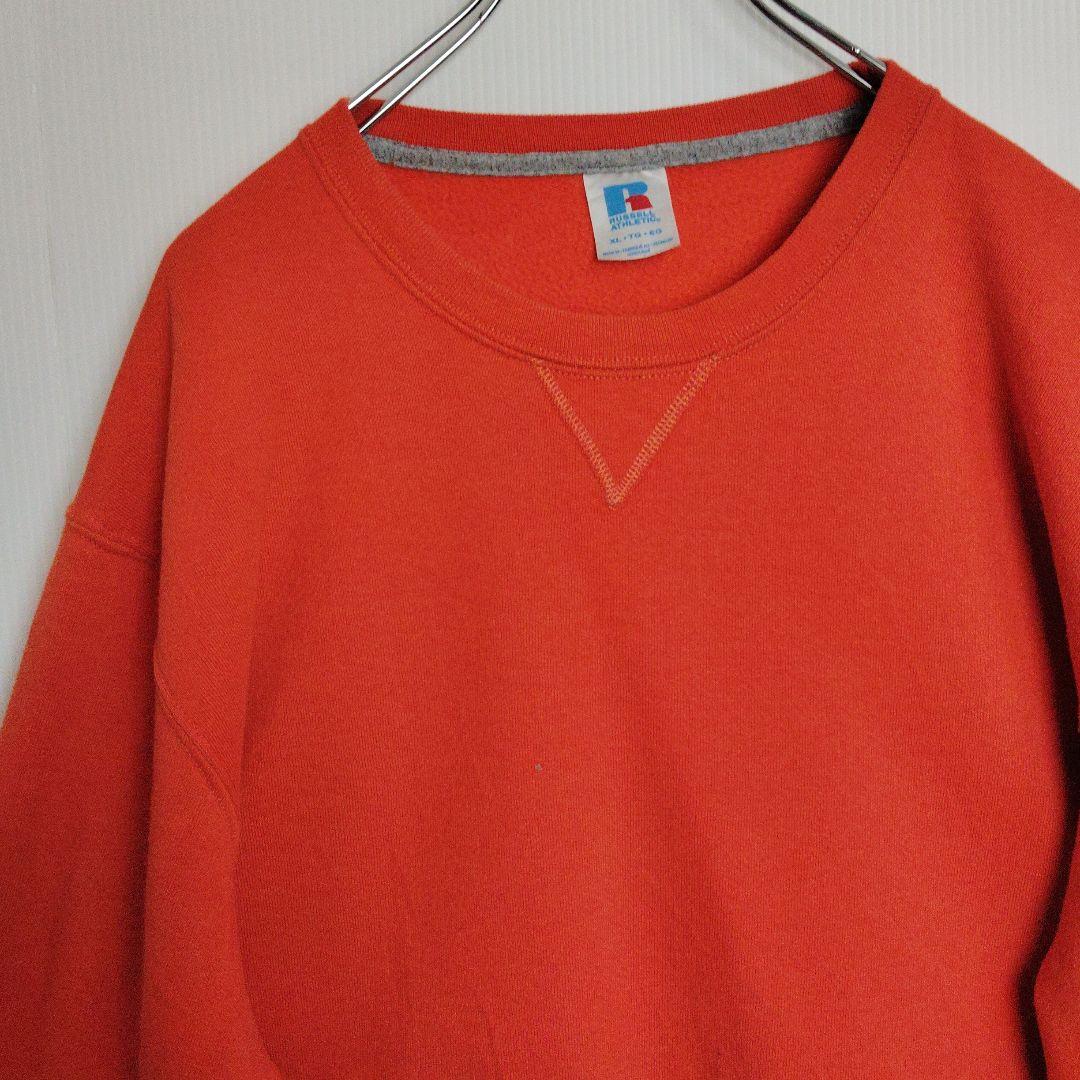あ*ん様 ラッセルアスレティック スウェット トレーナー 無地スウェット オレン