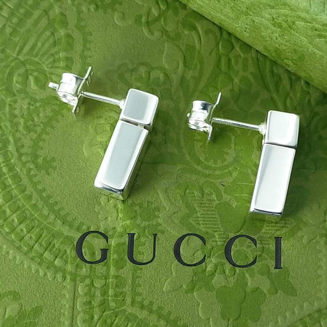 ★SALE★【GUCCI】オールドグッチ　ブロック　ピアス　1547