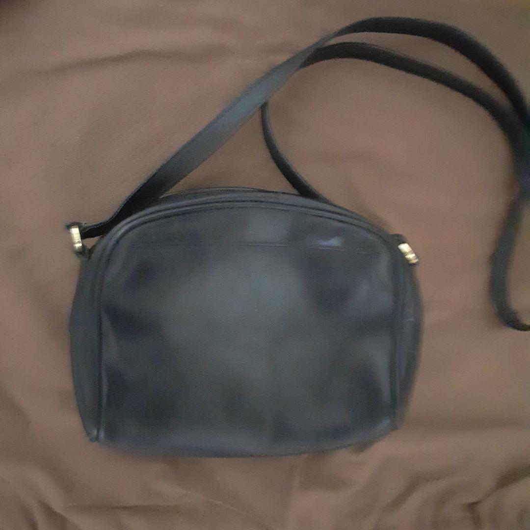 Gucci ショルダーバッグ ネイビー本革