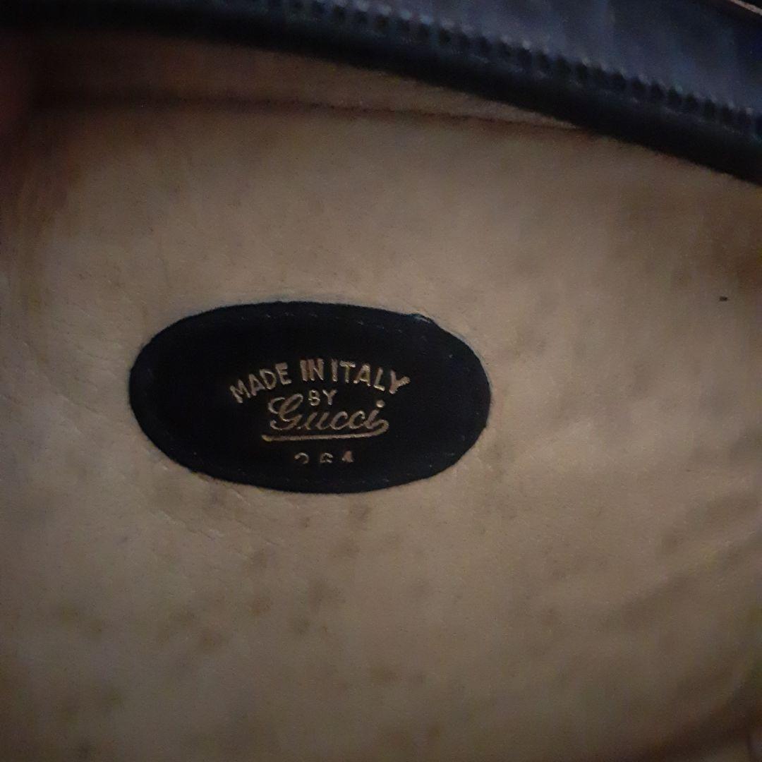 Gucci ショルダーバッグ ネイビー本革