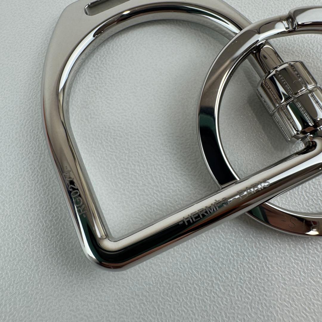 新品未使用　HERMES エルメス　キーホルダー　エトリエ　シルバー　キーリング