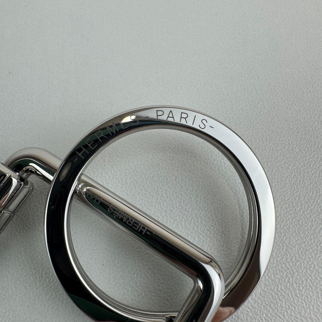 新品未使用　HERMES エルメス　キーホルダー　エトリエ　シルバー　キーリング