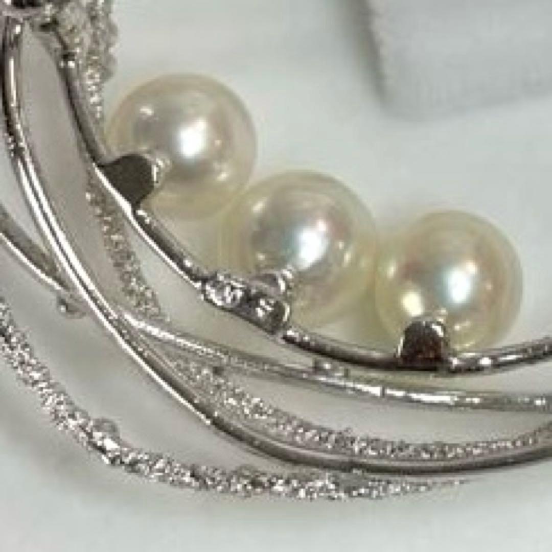 ミキモト　パールブローチ　入学式　卒業式　ブランド　刻印　コサージュ　シルバー製