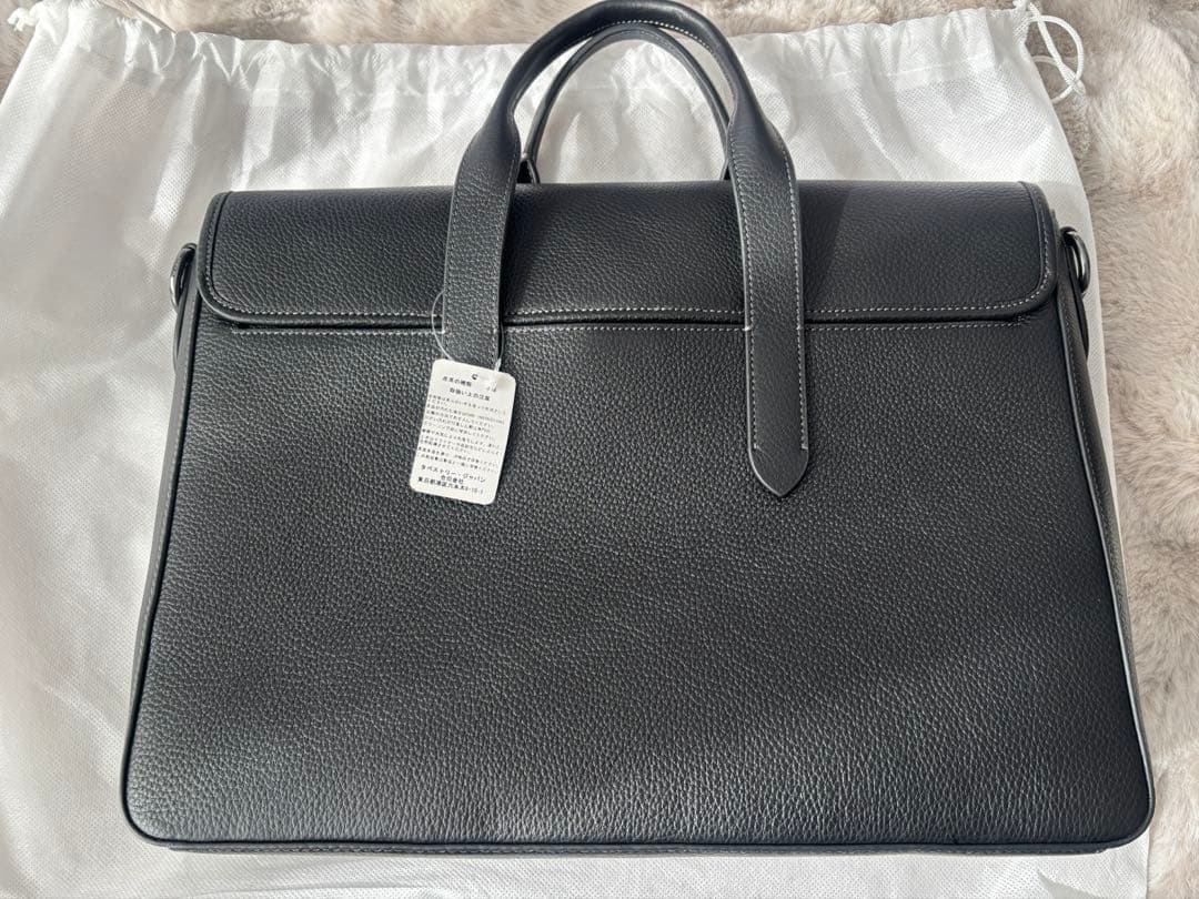 COACH ビジネスバッグ 革バッグ　ブラック