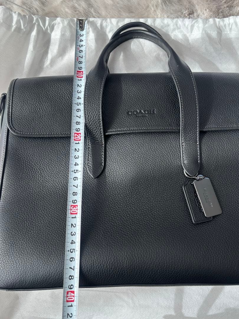 COACH ビジネスバッグ 革バッグ　ブラック