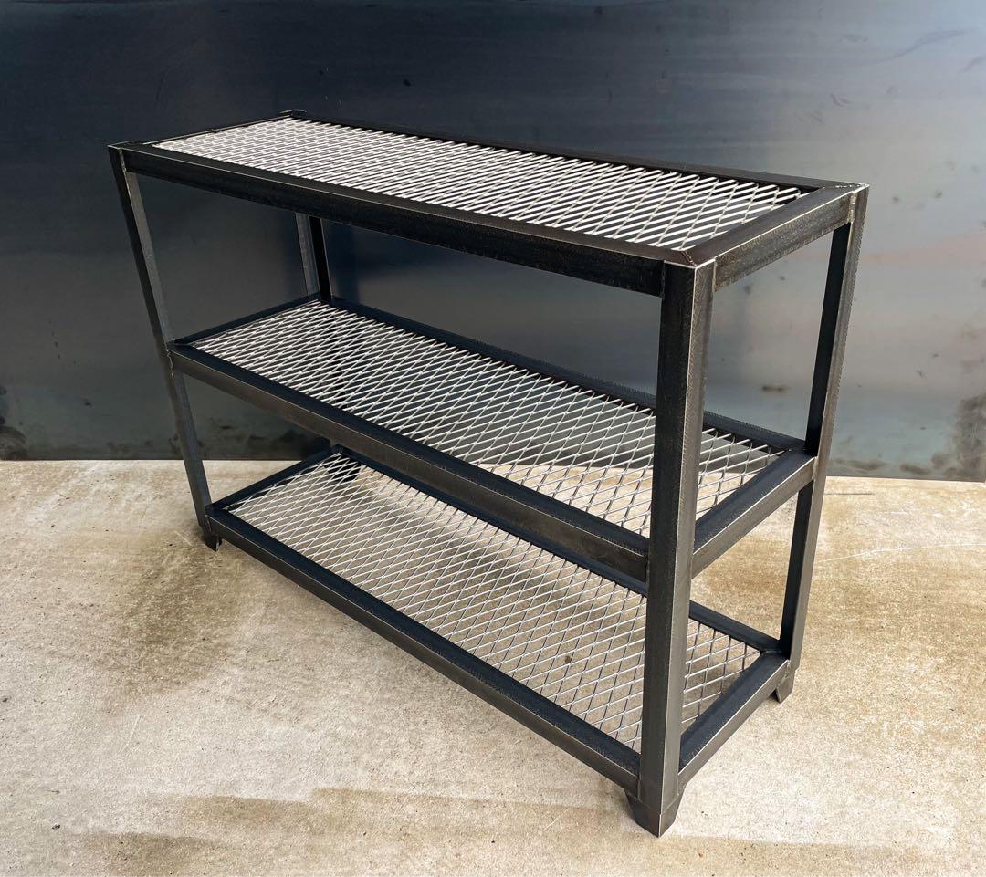 アイアンラック［3段仕様］　アイアン家具　洋服棚　インダストリアル