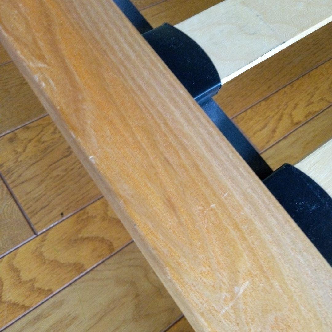 無印良品　シングル　木製スノコベッド 円柱型脚付き