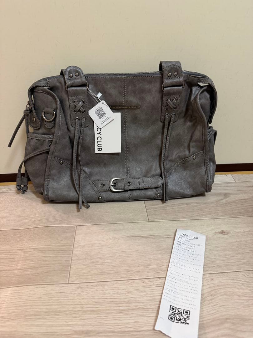 FANCY CLUB ショルダーバッグ グレー