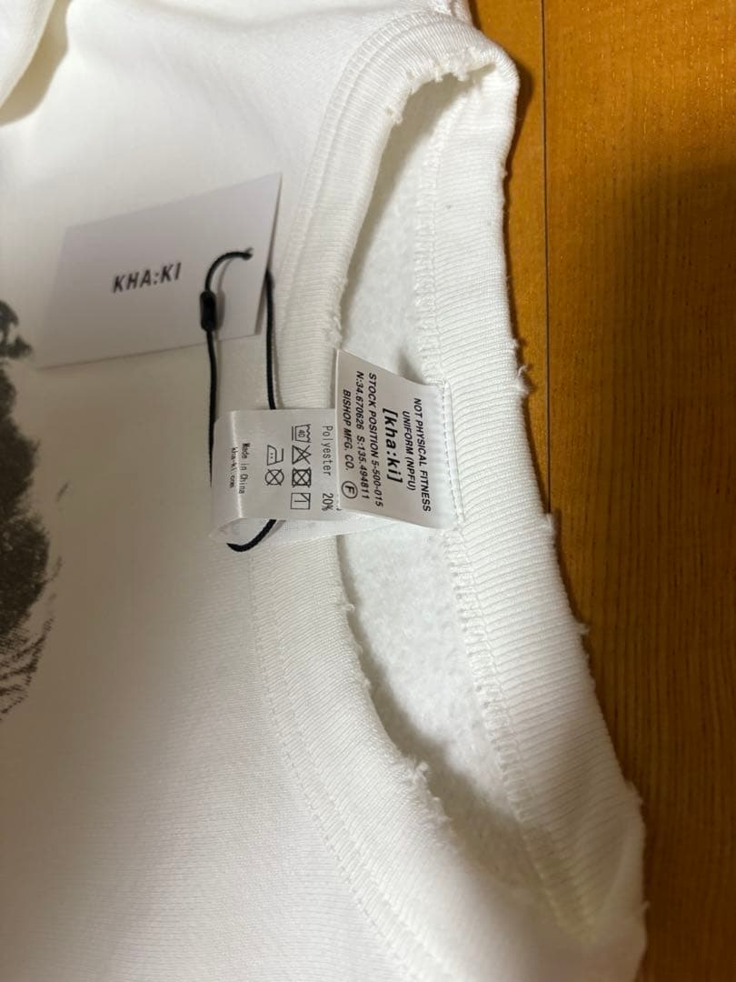 新品 kha:ki（カーキ） スウェット 白 ホワイト マリリンモンロー