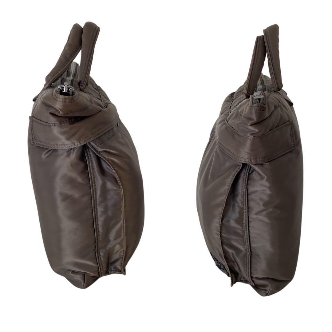 希少色　ポーター　タンカー　ブリーフケース　シルバーグレー　吉田カバン