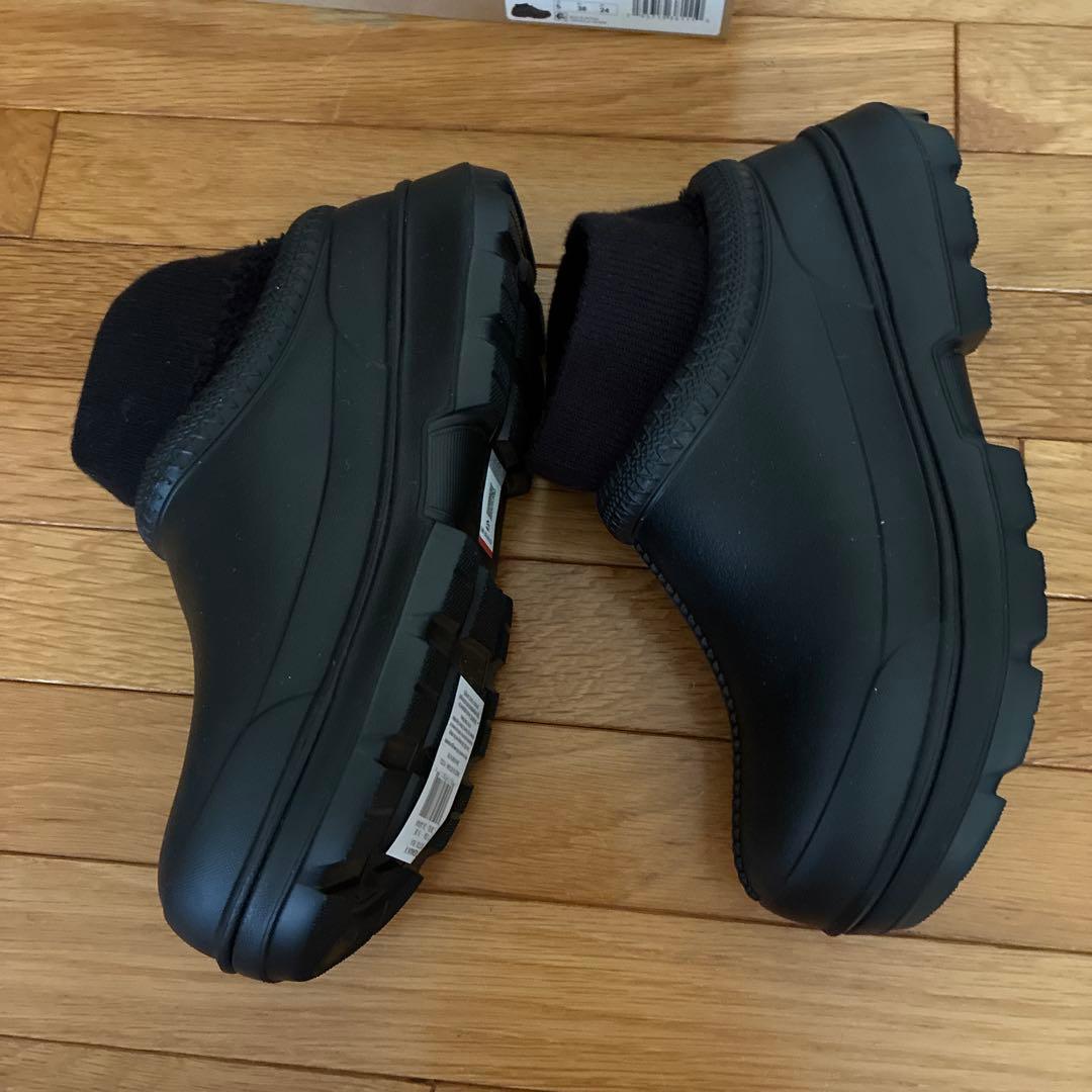 《新品》UGG 黒 スリッポン レインブーツ24センチ 38