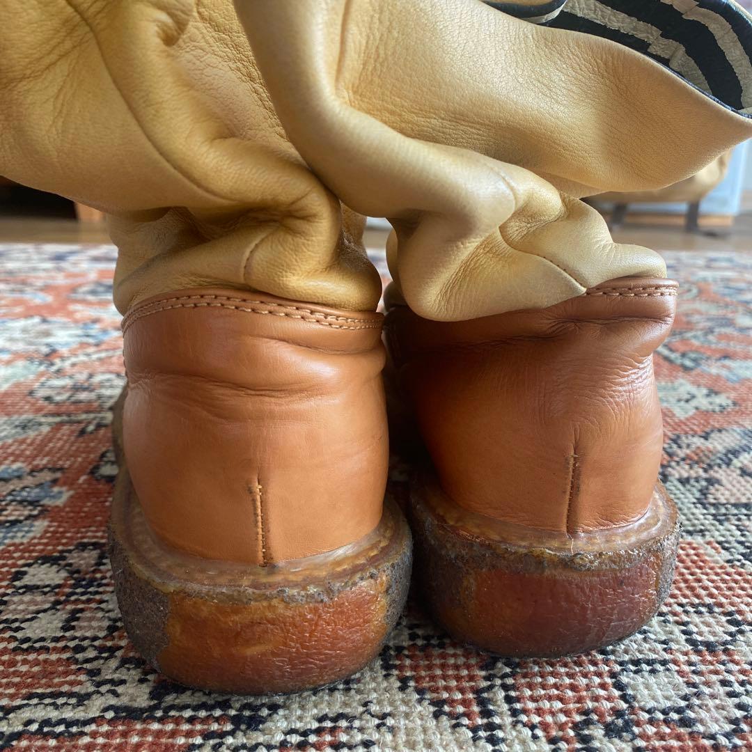 キャピタル kapital ポパイブーツ ショートブーツ　ボーダー　サイズ1