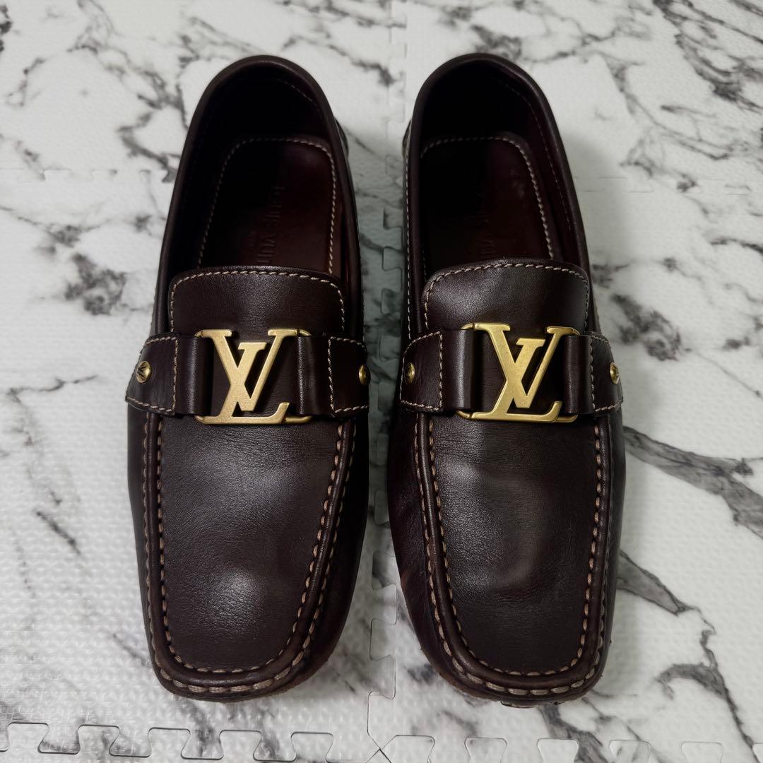 極美品◎ルイヴィトン　モカシン　モンテカルロ　ドライビングシューズ　ゴールド金具