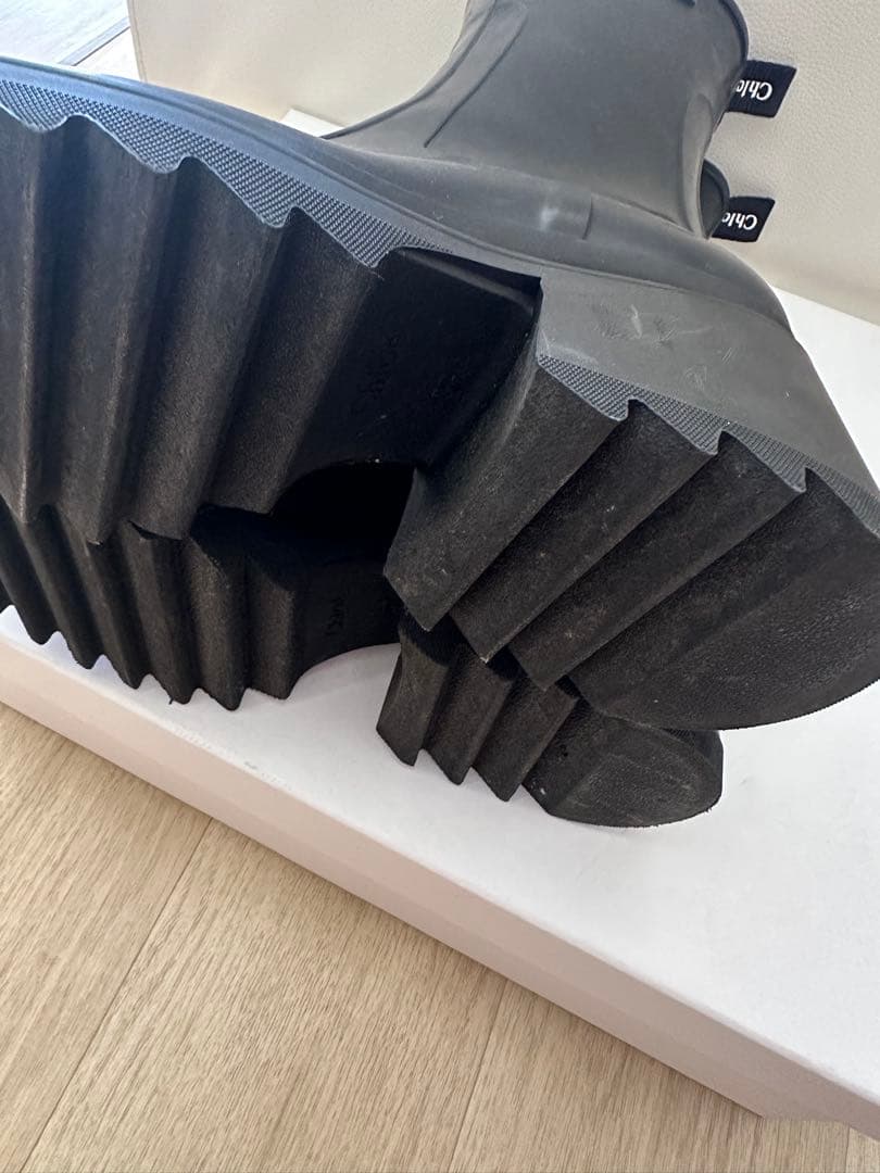 本日限定値下（箱、保管袋あり）Chloe クロエ 黒 長靴 37