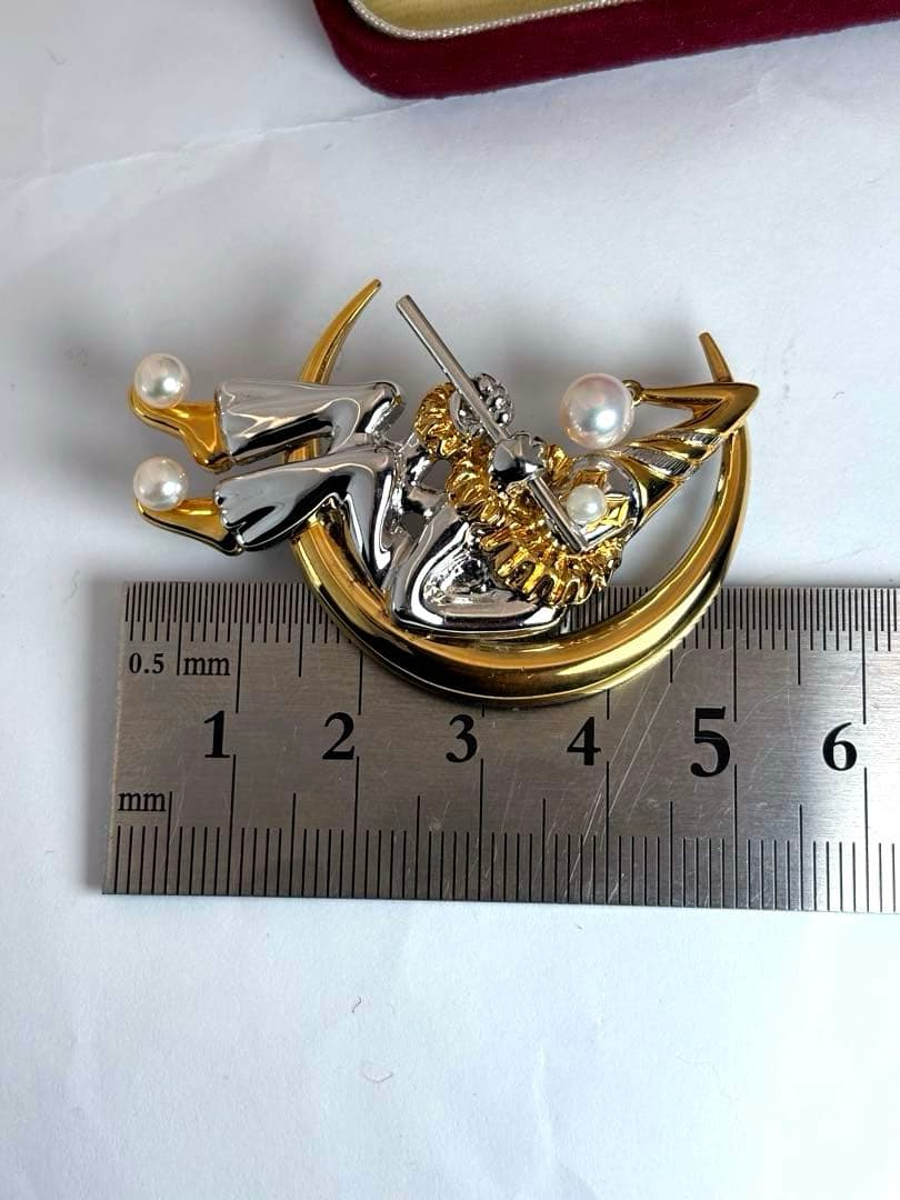 ミキモト ブローチ シルバー パール レディース MIKIMOTO