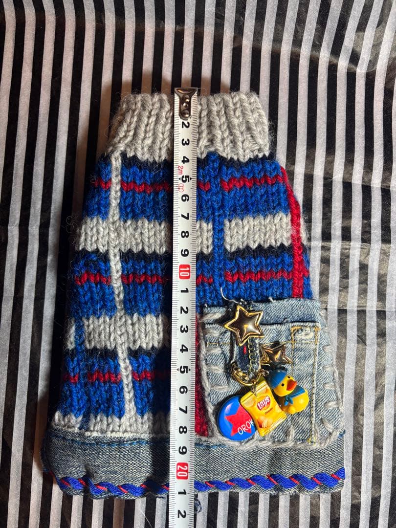 58◆ アーガイルデニムニット【OROKU】　パピリーヒルズ