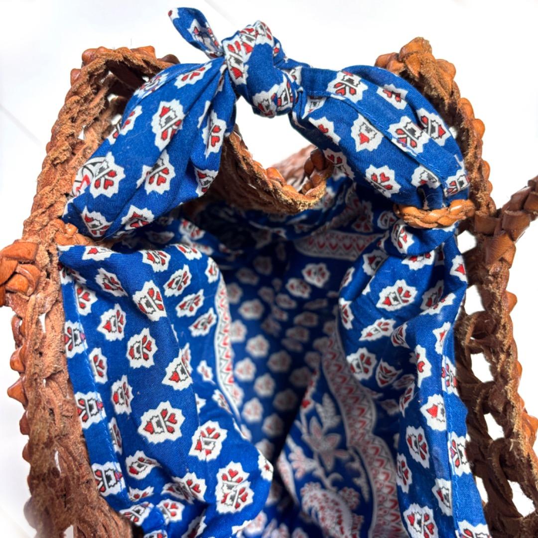 【トゥモローランド ソレイアード】レザー メッシュトート バッグ