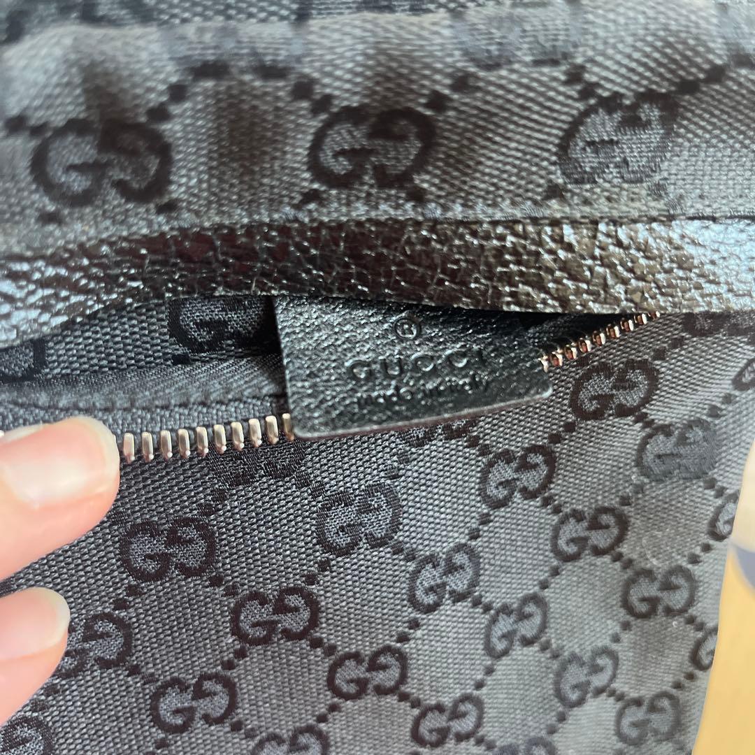 グッチ GG キャンバス ボディバッグ レザー ウエストポーチ GUCCI