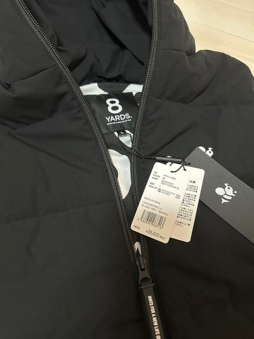 【新品】8yards Men’s BIG HOODIE VEST サイズL