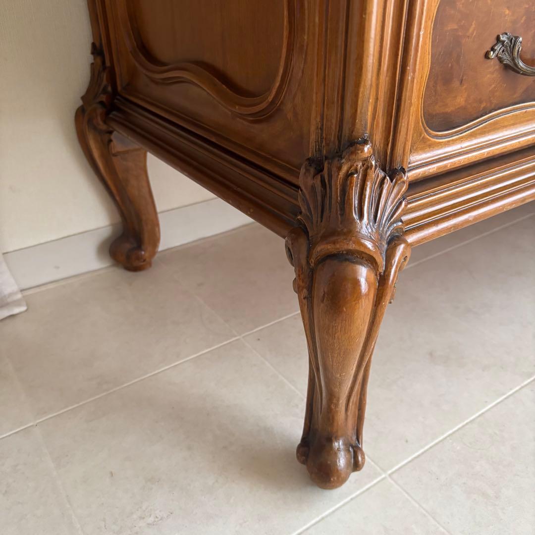 イタリア製　象嵌細工　チェスト　猫脚　アンティーク　ヨーロピアン　飾り棚　家具