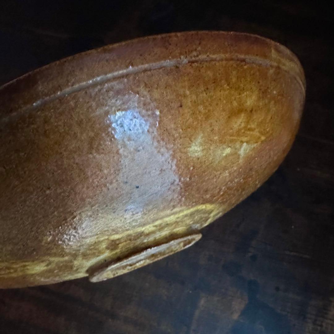 希少 遼三彩 刻花 花卉紋盤 大皿 飾り皿 中国 古美術 古玩 骨董 唐三彩