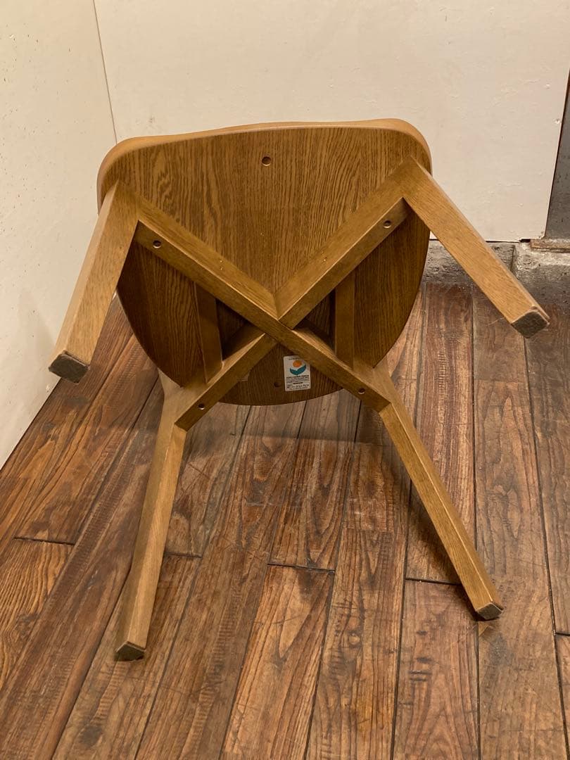 旭川家具 アーリータイムス オーク無垢材 DC-4 1脚 曲木 民芸 職人 匠