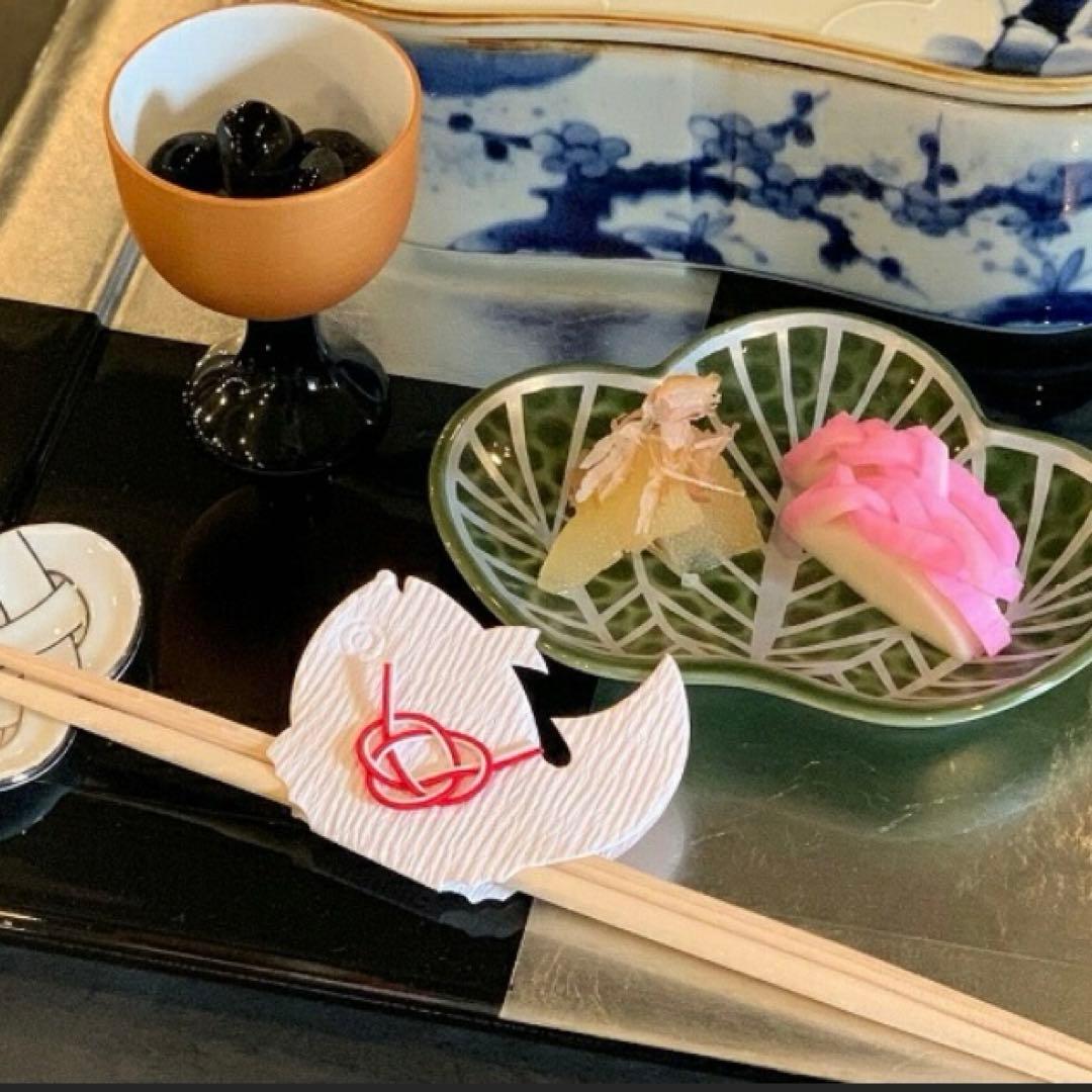 【新品】【大人気】有田焼幸楽窯　錦茶緑銀銘々皿　　　　 縁起物