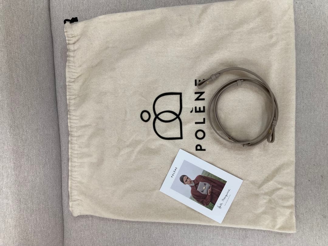 POLÈNE Neuf トープ ハンドバッグ ショルダーバッグ