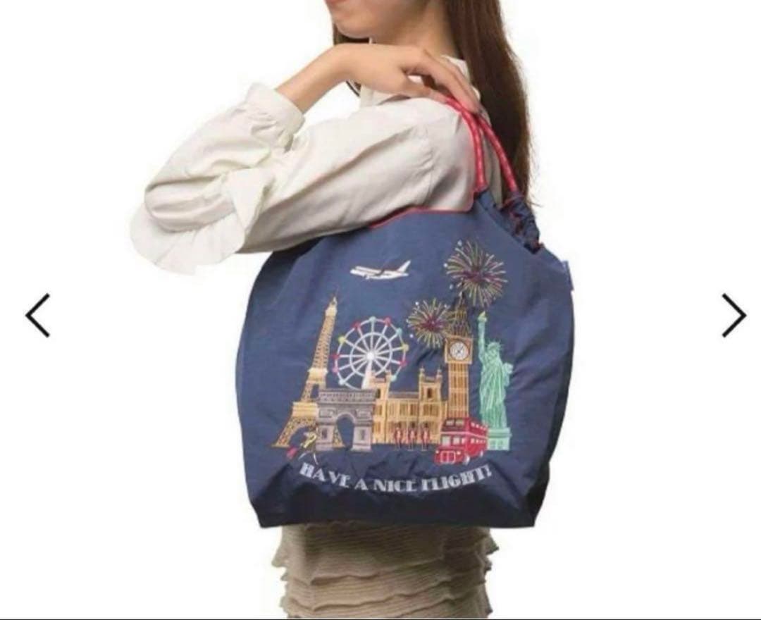 【新品未使用】ボールアンドチェーン JAL エコバッグ　ブルー