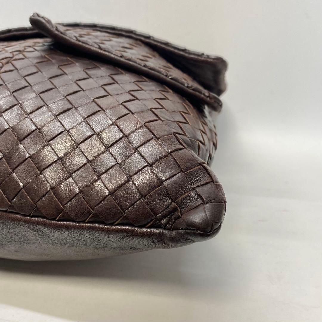ボッテガヴェネタ ショルダーバッグ ブラウン イントレチャート