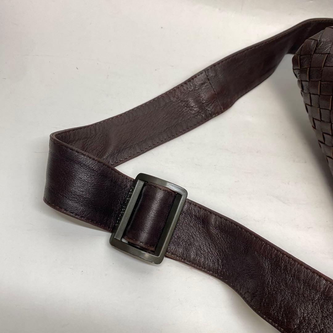 ボッテガヴェネタ ショルダーバッグ ブラウン イントレチャート