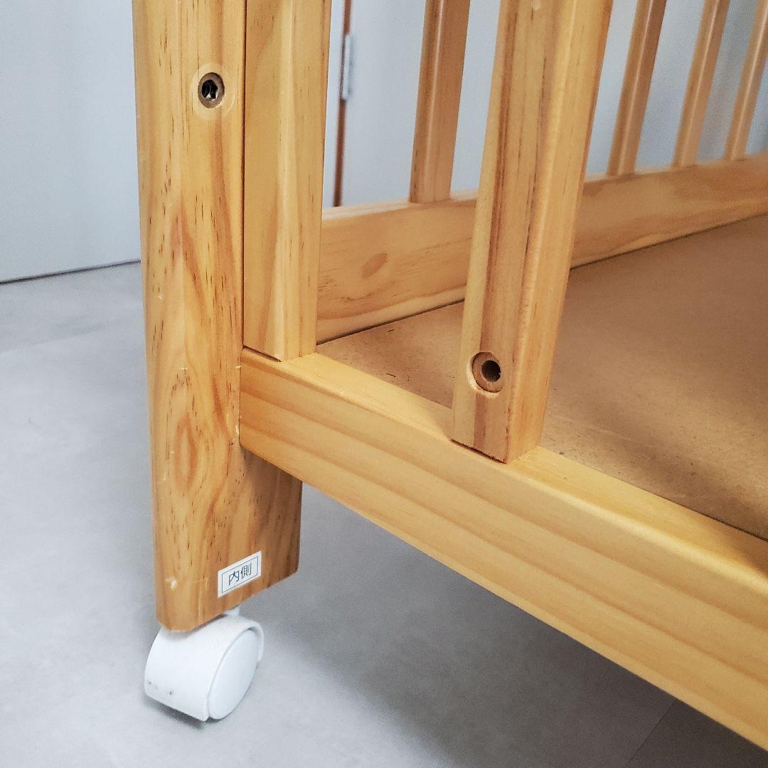 4/30値下げ☆除菌清掃☆カトージ KATOJI　ハイシート ベビーベッド