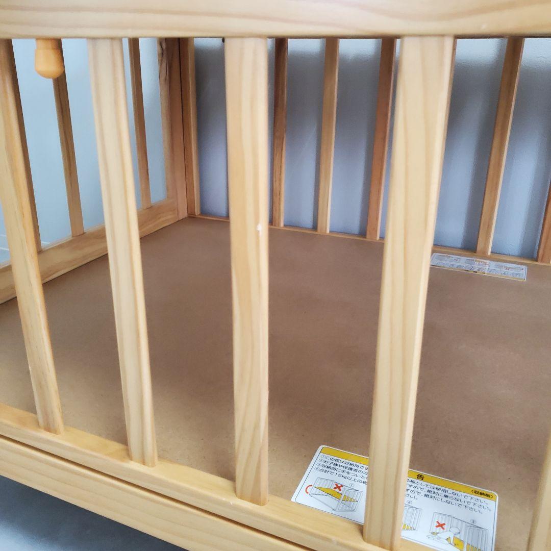 4/30値下げ☆除菌清掃☆カトージ KATOJI　ハイシート ベビーベッド