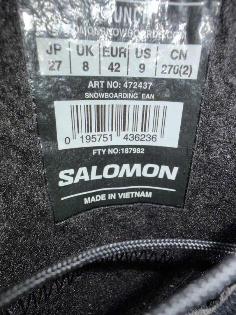 【未使用品】SALOMON LAUNCH スノーボードブーツ