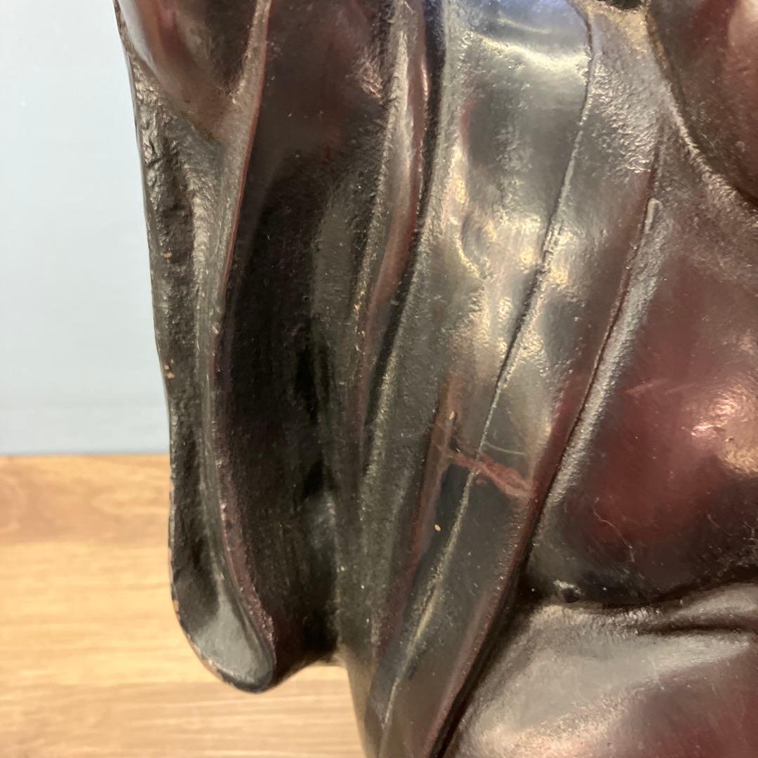 B-3 布袋様 置物 金属工芸 オブジェ 七福神 縁起物 開運 仏像 昭和レトロ