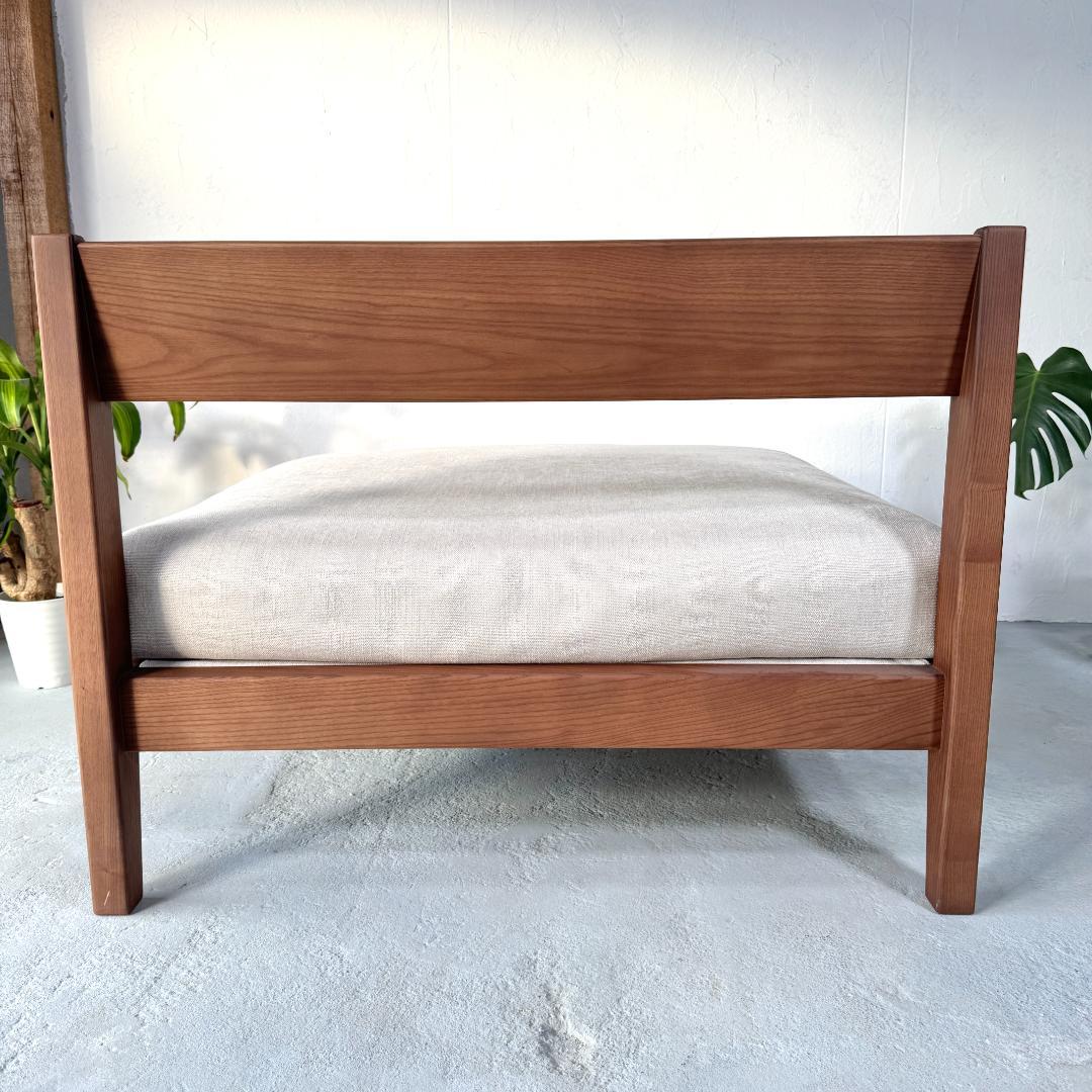 美品 廃番 ウニコ ブレイク 1.5シート ソファ 幅91cm フェザー 北欧