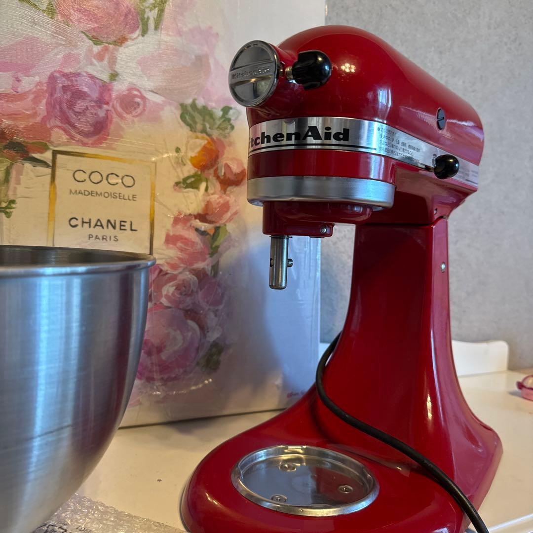 KitchenAid スタンドミキサー 9KSM95ER 赤