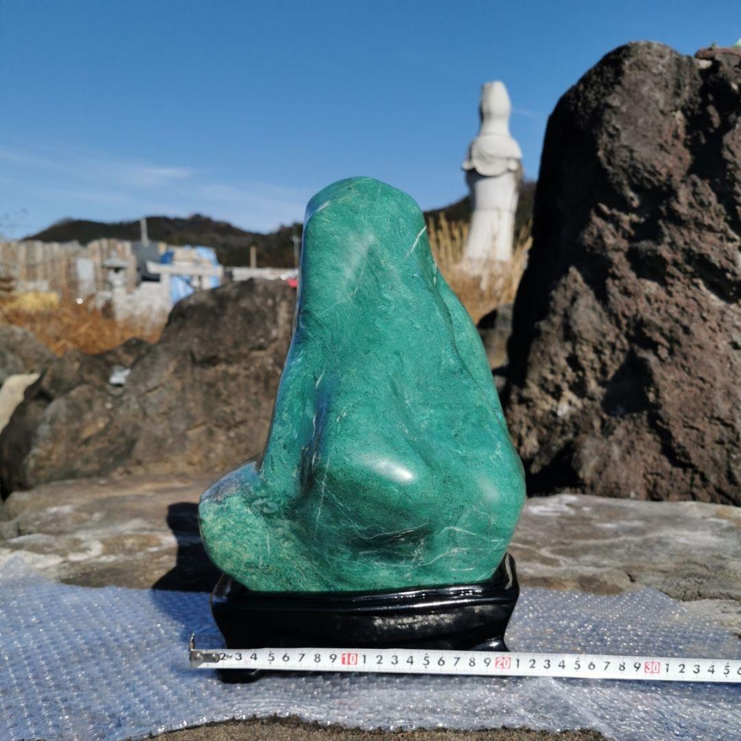 特大　ナミビア翡翠　26.6キロ　鑑賞石　石　置物　オブジェ　インテリア
