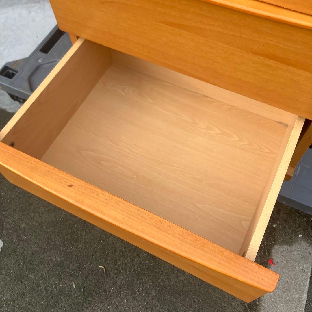 木製 3段ガラスショーケース 飾り棚 コレクションラック 鏡張り ビンテージ