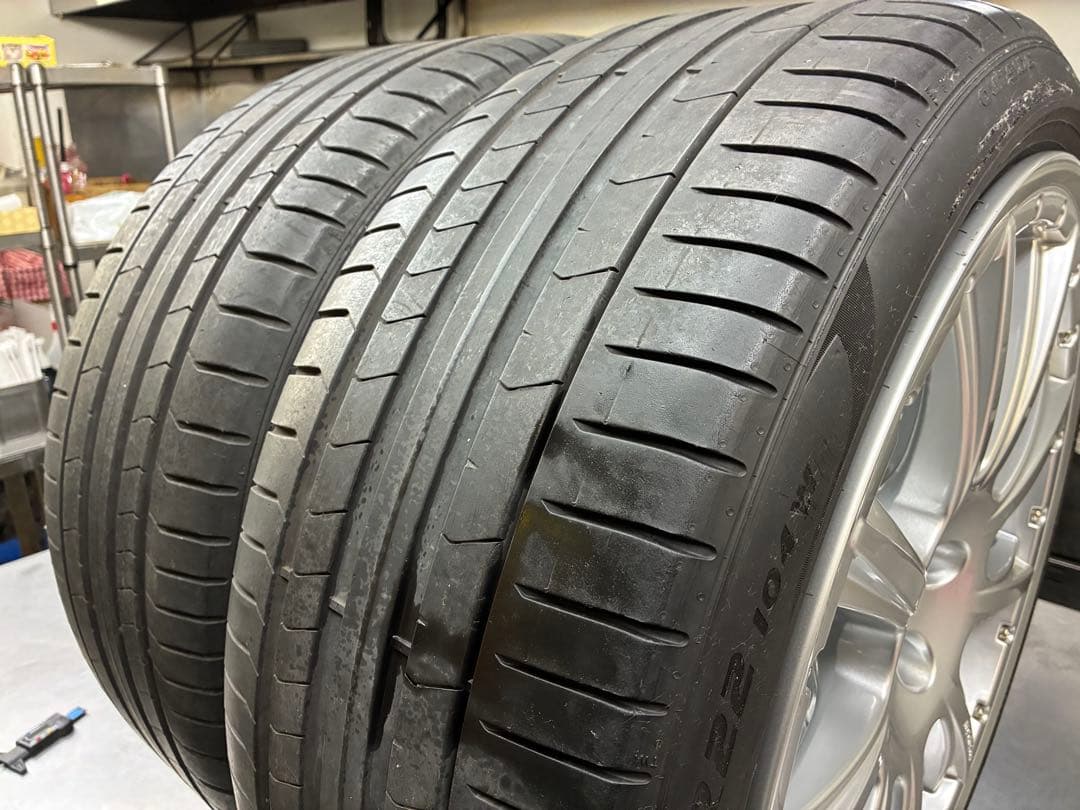 ポルシェカイエン、アウディQ7 22インチ新品ホイールと中古タイヤセット