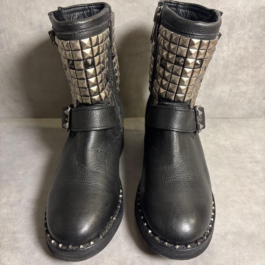 00s y2k ASH スタッズ エンジニアブーツ 37 23.5㎝