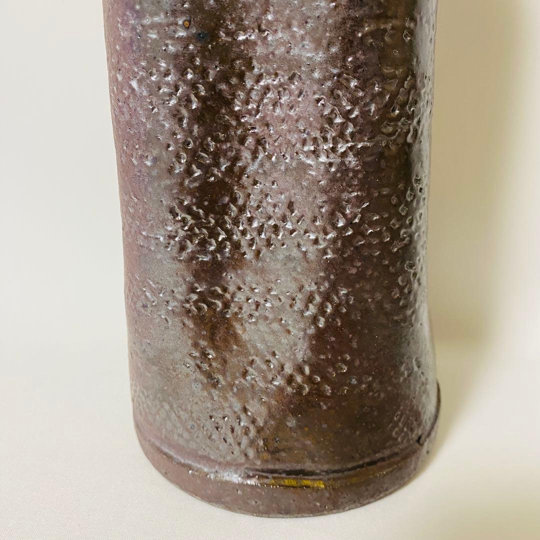 希少 高麗焼締 高麗焼 宋海 陶器 花瓶 フラワーベース 花器 中型 木箱