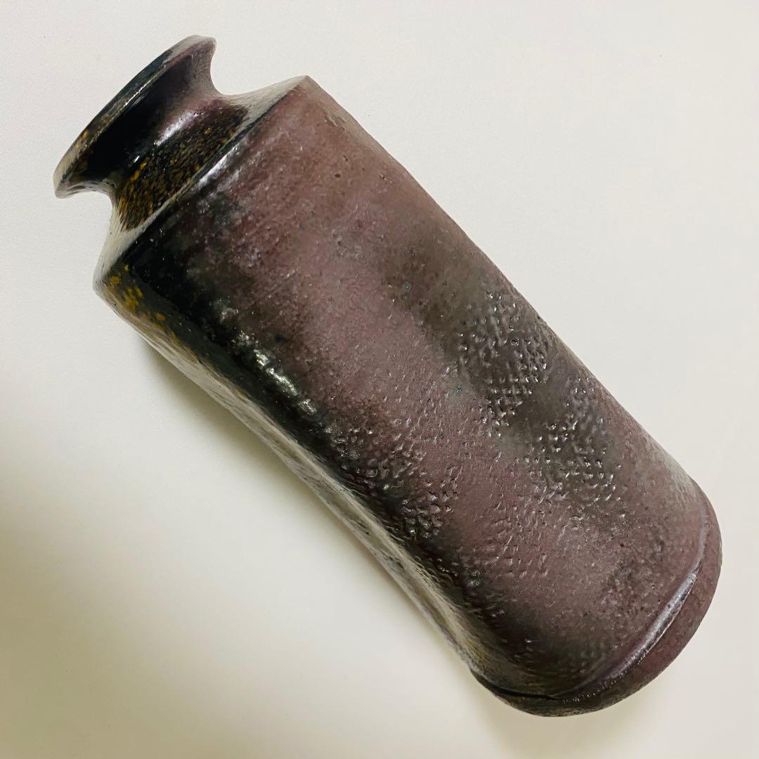 希少 高麗焼締 高麗焼 宋海 陶器 花瓶 フラワーベース 花器 中型 木箱